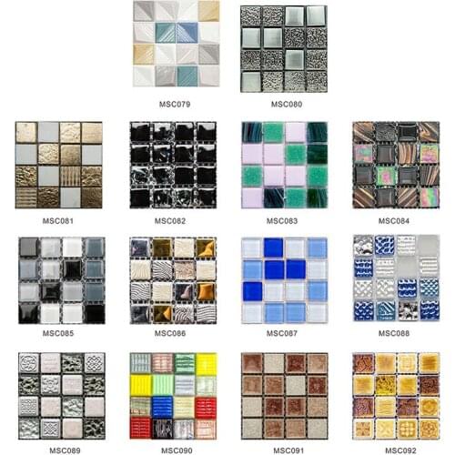 10pcs/Set Mandala Style Crystal Hard Tiles Ceramics Wall Sticker Kitchen Wardrobe Home Decor Art Mural Peel & Stick Wall Decals