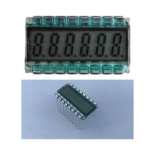 16PIN TN Positive 6-Digits Segment LCD Panel 3.3V No Backlight Digital Tube Display