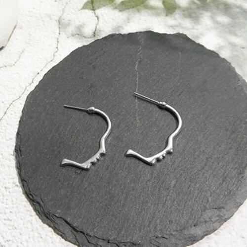 2020 Fashion Trend Earrings Retro Metal Alloy Abstract Art Earrings Face Silhouette Art Small Earrings For Women Bijoux