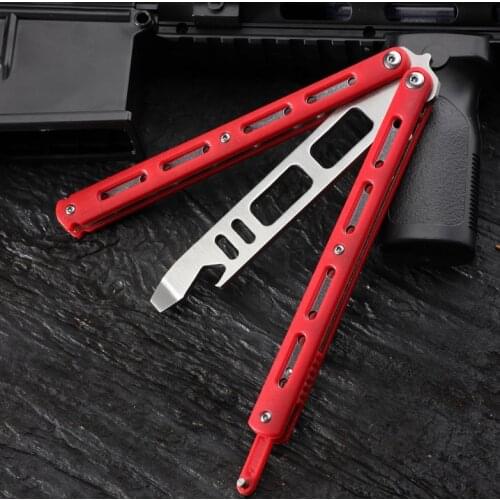 252MM Long 126G Weigh 420C Stainless Steel Butterfly Knife Toy Adult Cosplay Game No Sharp Openner