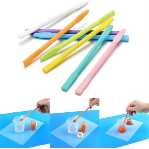 3Pcs/Lot 10 16cm Silicone Stir Stick Mixing Resin Stirring Rods Liquid Paint Epoxy for DIY Craft Resin Jewelry Making Tools