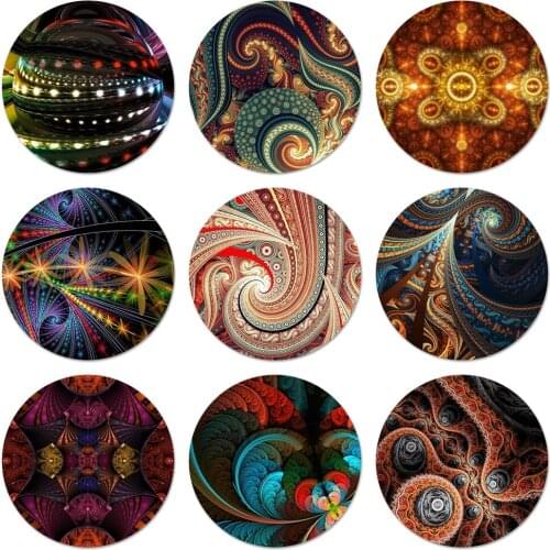 Colorful Fractal Refrigerator Magnet Bottle Opener Beer Coke Sue Bottle Opener 58mm