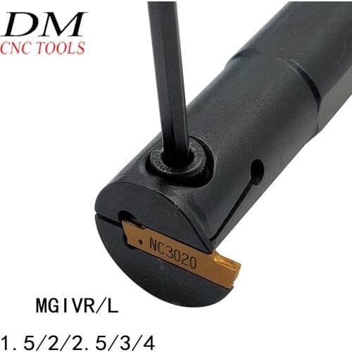 MGIVR2016 MGIVL2016-1.5/2/2.5/3/4 Cutting Grooving Turning Tool Holder CNC Boring Bar Lathe Cutter Tools Holder