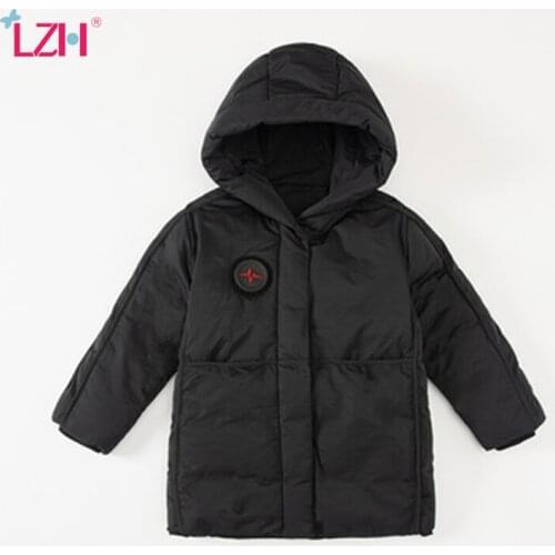 LZH 2021 Childrens Jacket Boy Winter Jacket Clothing For Kids Thicken Cotton Clothes Autumn Windproof Baby Boys Coats 4-8 Years