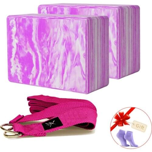 IVIM 2pcs Yoga Blocks Balance Aid EVA 3x6x9inch / 7.5x15x22.5cm Strength Flexibility Fitness Exercise Pilates Yoga Brick
