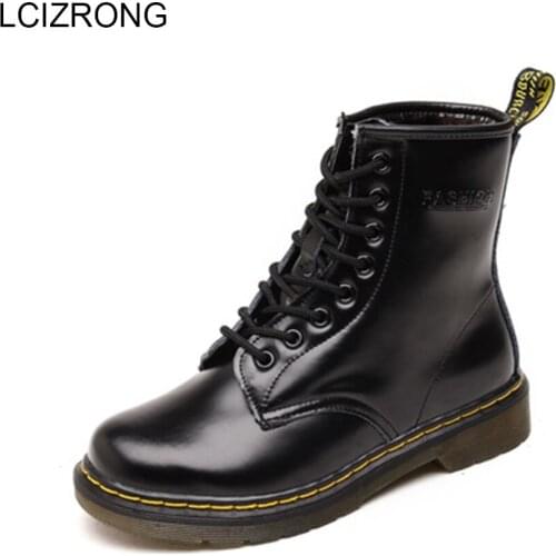 LCIZRONG Classic British Style Women Up Ankle Boots Sexy Ladies Rain Travel Thick Waterproof Boots Motorcycle Platform Shoes