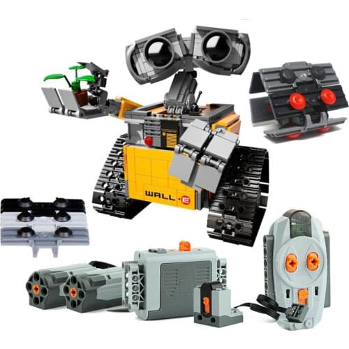 Technic Modfied RC Ver Ideas Robot WALL E 21303 Tread Attachment MOC Building Blocks Toy Educational DIY Children Birthday Gifts