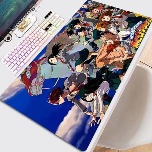 Mouse Pad Cute Keyboard Mat On The Table Pc Gaming Large Desk Gamer Mats Deskpad Accessories Pads Mousepad My Hero Academia Pads