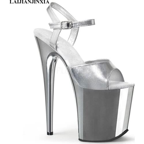 LAIJIANJINXIA New Classic 20CM Sexy Gladiator Super High Heel Platforms Pole Dance/Performance/Star/Model Shoes, Wedding Sandals