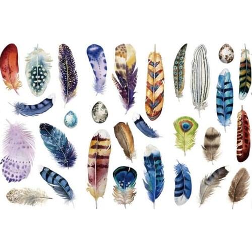 3 pcs/lot Feather Washi Sticker Cute Animal Decoration DIY Diary Scrapbooking Label Stickers Stationery gift school supplies