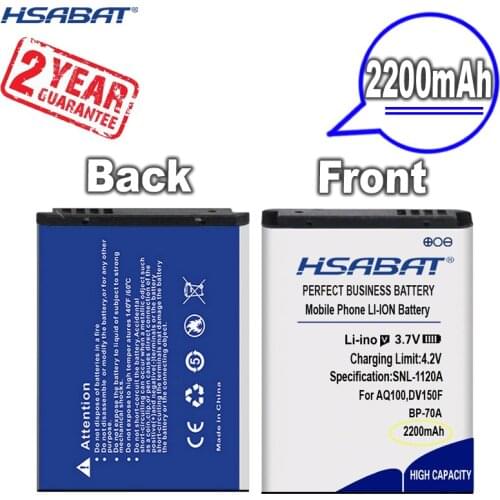 New Arrival [ HSABAT ] 2200mAh BP-70A BP70A Replacement Battery for SAMSUNG AQ100 DV150F ES65 ES67 ES70 ES71 ES73 ES74 ES75 ES80