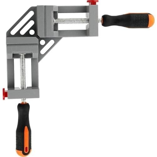 Adjustable Right Angle Clamp Double Handle Alloy Corner Clamp Right Angle Clamp For Woodworking Photo Frame Vise Holder