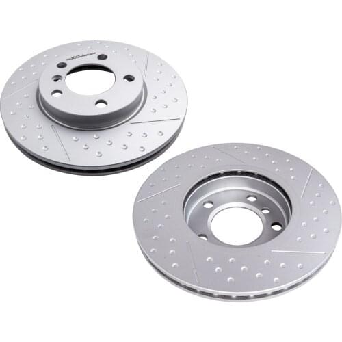 Front Pair Disc Brake Rotors for Mini Countryman R60 Cooper 1.6L 1.6T 2011-2017