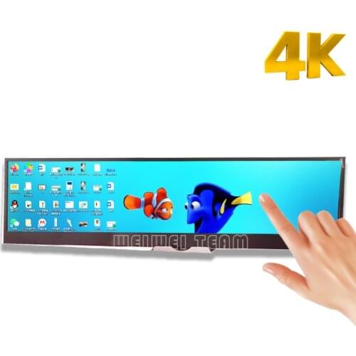 14 Inch 4K Touch Monitor 3840X1100 DIY IPS LCD Gaming Console Panel dengan 60Hz Controller Board For Cell phone Raspberry pi