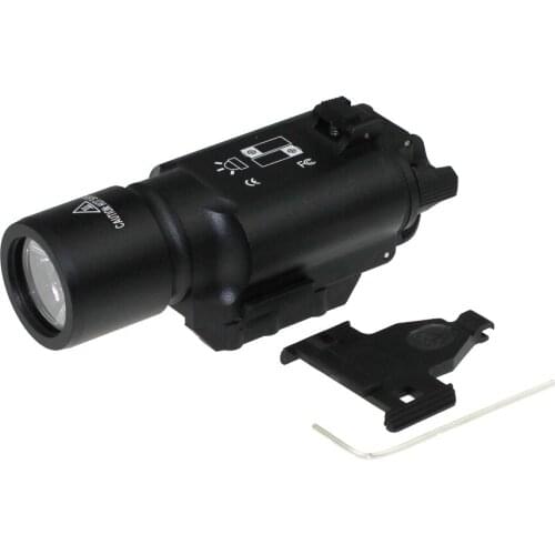 SPINA OPTICS X300 Tactical Hunting Ultra LED Weapon Light Pistol Lanterna Airsoft Flashlight with Picatinny Rail