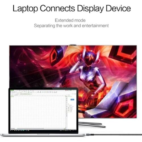 Thunderbolt 3 to Thunderbolt 2 Adapter Cable USB-C 3.1 OS Suitable For Windows Adapter P7K6