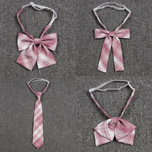 Japanese plaid JK Uniform Bow Tie JK DK Collar Flower Rabbit Ear Accessories