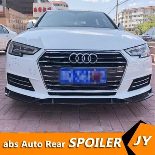 For Audi A4 ABS Rear Bumper Diffuser Protector For 2016-2018 Audi A4 RXK Body kit bumper rear Front shovel lip rear spoiler