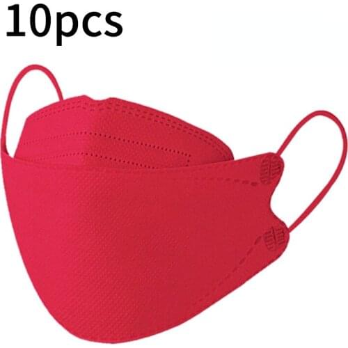 10pcs Adult red Mask Women Men 3 Layers Filter Butterfly Printed Disposable Face Mask Designer Mascaril Halloween Cosplay