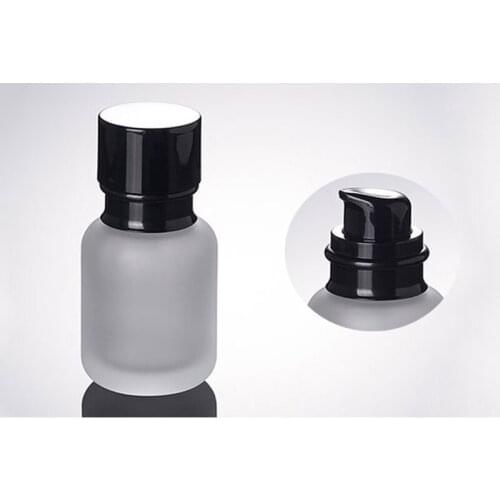 50ML Portable Packing Bottle High-end Cosmetic Glass In Separate Bottles Frosted Flask Emulsion Bottle
