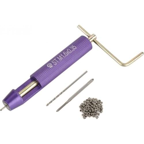 50Pcs Stainless Steel Thread Repair Insert kit Coiled Wire Inserts Helical Screw Threaded Inserts M1.6*0.35*2D