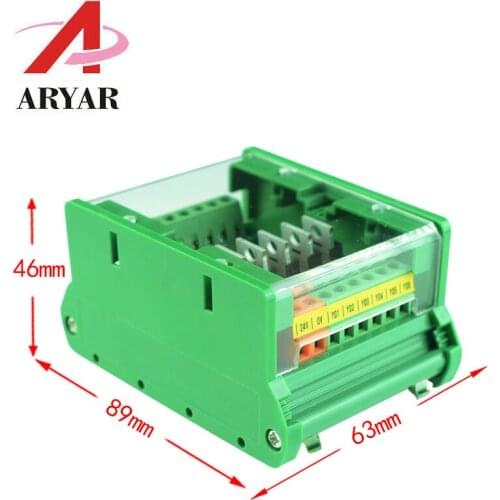 6 way PLC amplifier board isolation board protection board with cover Relay Module Controller dust cover