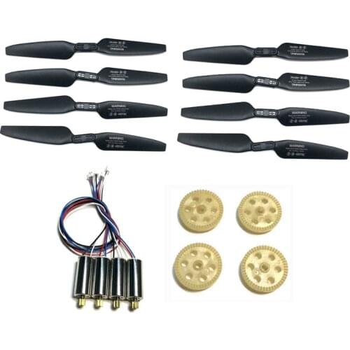 4D-F10 Rc Drone Accessories 4DRC F10 GPS Quadcopter Spare Parts Blade Propellers Motors Engines Maple Leaf Gear Kit