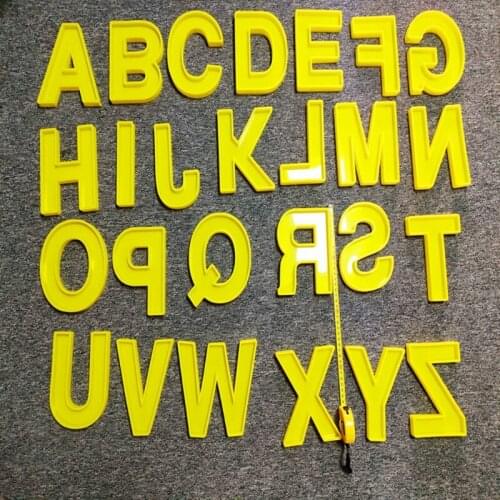 R2LE Large Alphabet Ornaments Epoxy Resin Mold A-Z Letters Home Decor Silicone Mold