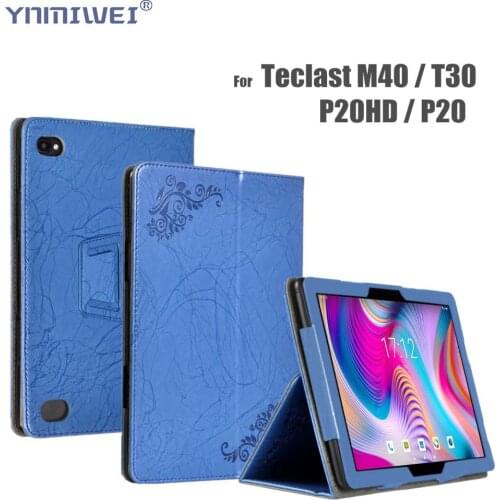 Case for Teclast P20HD M40 T30 Funda Tablet Cover Case for Teclast P20 HD 10.1 Inch Stand Pu Leather Protect Shell