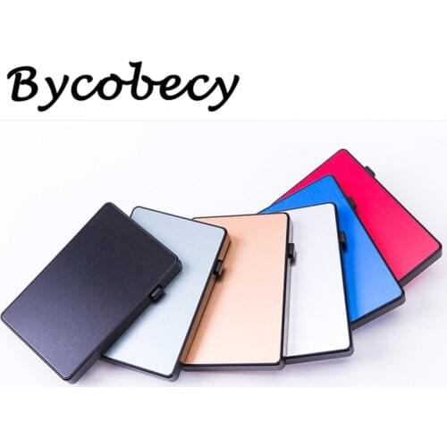 Bycobecy Fashion Slim Anti-theft RFID Clutch Card Holder Pop-up Push Button Aluminum Single Box Smart Wallet New Name Card Case