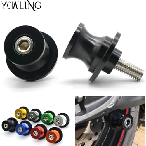 For Kawasaki z750 accessories z 750 Z750R Z750S 2004 2005 2006 2007-2016 Motorcycle CNC Swingarm Sliders Spools z750 logo 10mm