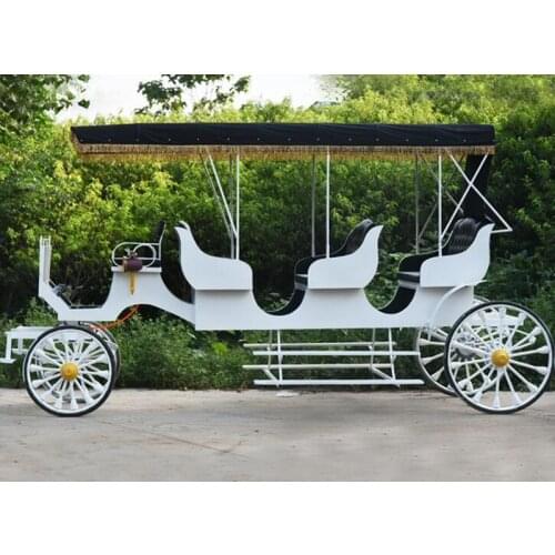 Europe British Style Royal Horse Drawn Wagon Customized Sightseeing Car Horse Carriage Cart For Sale