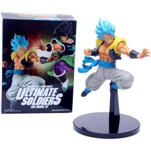 Bandai Dragon Ball Z Anime Figures Blue Gogeta Super Sapiyan PVC Dragon Ball Action Figurine Model Collectible 21CM Doll Toy