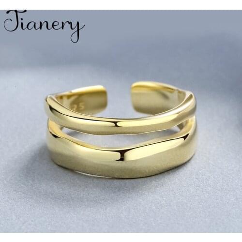 Luxury Brand Chain Rings For Women Wedding Statement Jewelry Valentines Gifts Lover Finger Ring 2021