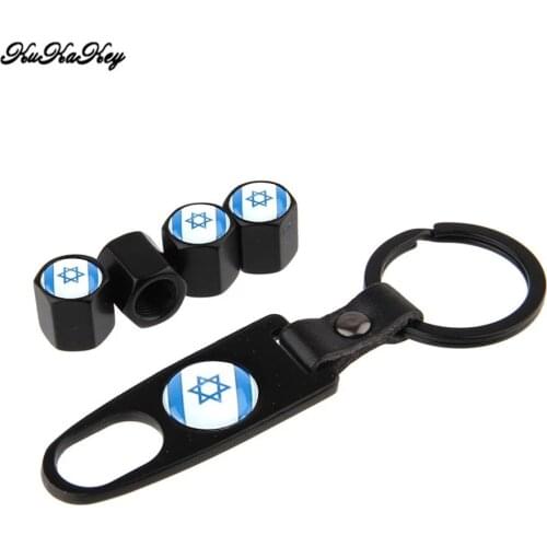 Car Tire Wheel Valve Caps With Key Ring Keychain Tyre Valve Dust Caps For Nissan X Trail T31 T32 Leaf Micra K12 Qashqai J10 J11