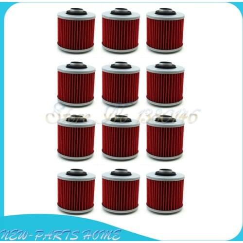 12pcs Oil Filter For Yamaha YFM600 SR400 XV535 SR500 XVS400 TT600R XVS125 XT600E XV750 XTZ660