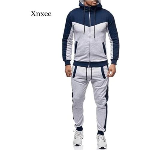 2021 New Mens Fashion Suit Hoodie Sports Cardigan Loose Trousers Casual Suit