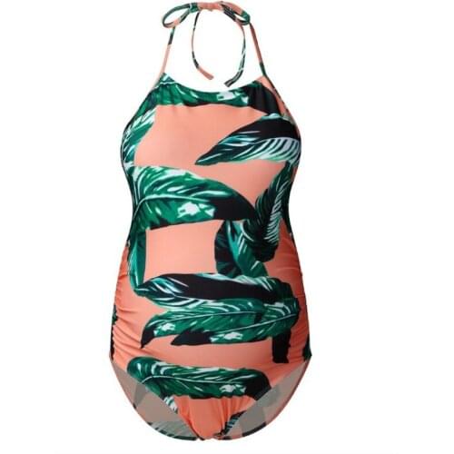 2021 New Arrival Summer Swimwear Maternity Pregnant Lady Women Printed Bikinis Swimsuit Beachwear Suit
