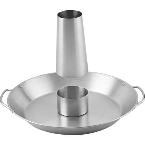 BBQ Outdoor Barbecue Pan Grill Rack Chicken Roaster Stand for Grill Oven