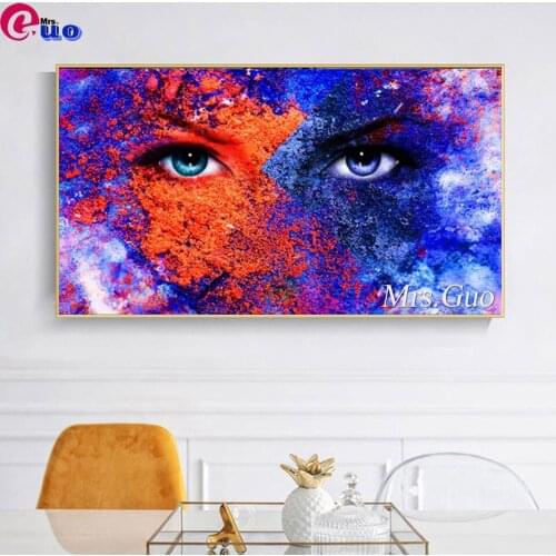 Full Square/Round Diamond Painting Abstract Painting Eye 5D DIY Diamond Embroidery Mosaic Art Set Home Decoration