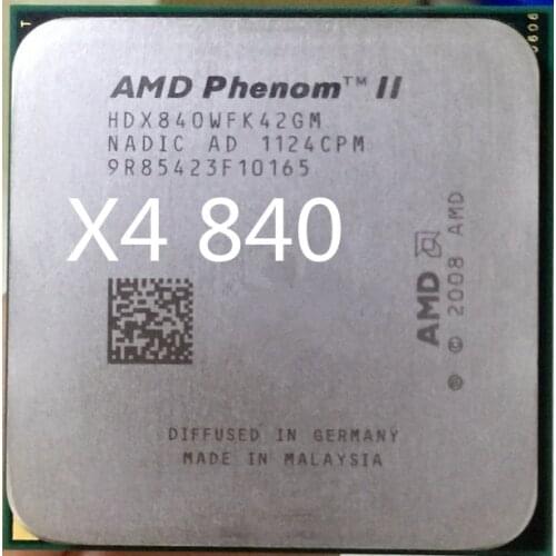 AMD Phenom II X4 840 x4 840 CPU Processor Quad-Core 3.2Ghz/ 4M /95W Socket AM3 AM2+ 938 pin X4 840 can work