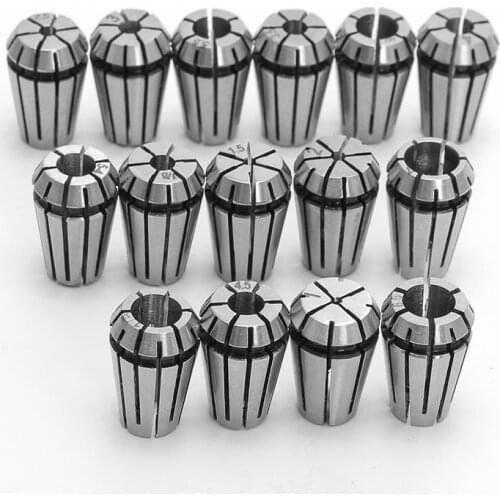 1pc ER11 3mm 1/8 Inch 4mm 6mm 1mm 2mm 2.5mm Spring Collet Chucks Tool Holder For CNC Engraving Machine&Milling Lathe