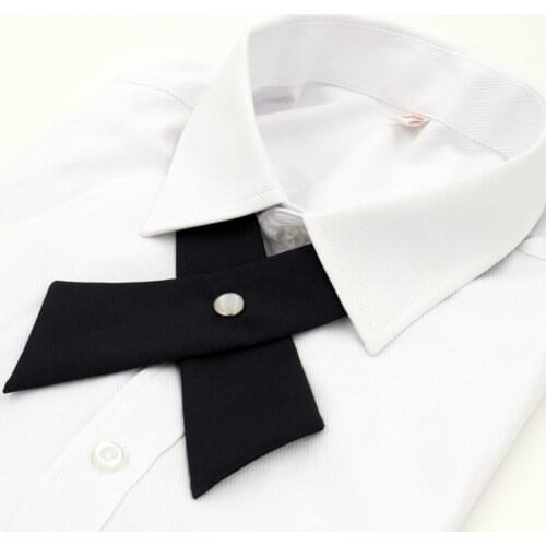 New Fashion Adjustable Cross Design Ties For Men Womens Bowtie Unisex Wedding Party high quality Solid Brand