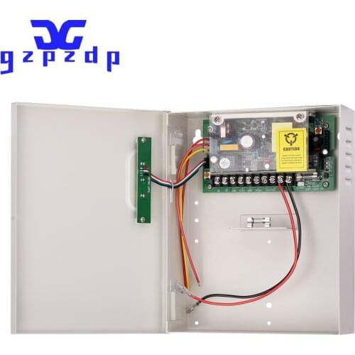 DC12V 5A Back Up Battery Function Metal Case Switching Door Lock Access Control Power Supply 208CK-D