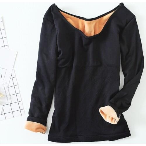 Women 2021 Autumn Winter Slim Warm Thermal Underwear Base Clothing O-neck Seamless Body Long-sleeved Thermal Underwear Top A367