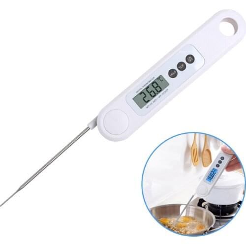 Meat Food Thermometer Digital LCD Backlight Screen 2S Instant Reading Kitchen Cooking Thermometer Probe for Grilling BBQ Baking