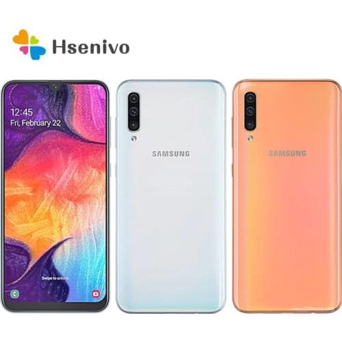 Samsung Galaxy A50 A505U Refurbished-Original Unlocked A505G A505U1 A505GT Android Wi-Fi 25MP 6.4'' 64GB 4GB RAM US version