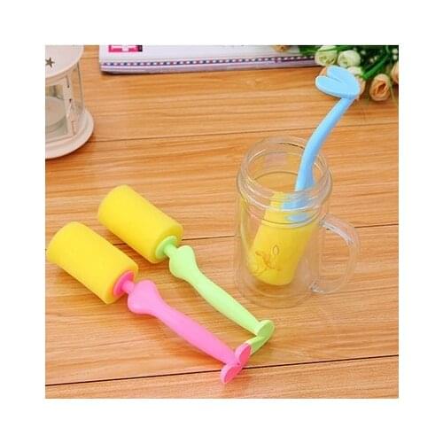 1PC Creative Style Mr Gentleman Useful Sponge Brush Bottle Cup Glass Washing Cleaning Kitchen Item Cleaner Tools for Dish