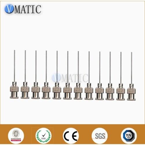 High Quality 12pcs 1 Inch Tip Length 23G Blunt Stainless Steel Dispensing Tip Dispensing Syringe Dispensing Needle