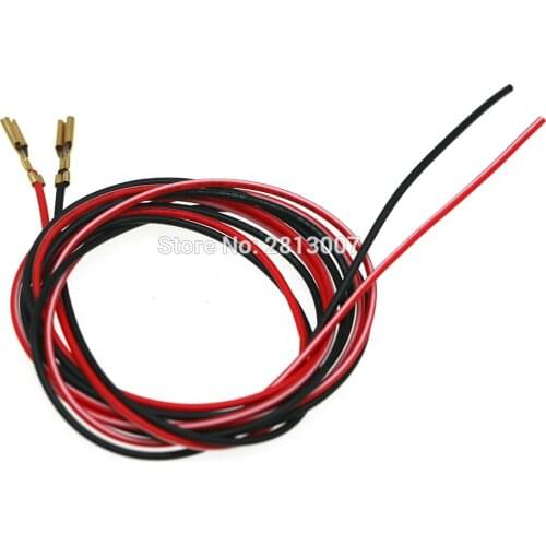 2pcs 2.8mm /110# Terminal Cable Female Connector 1meter 5v 12v Wiring For SANWA Push Button Arcade Speaker Wires DIY